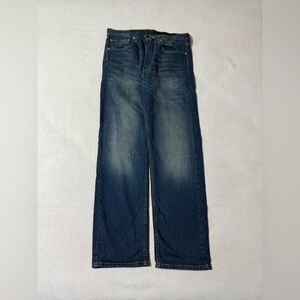 Levis 505 Jeans Mens 32x29 Blue Regular Straight Mid Rise Medium Wash